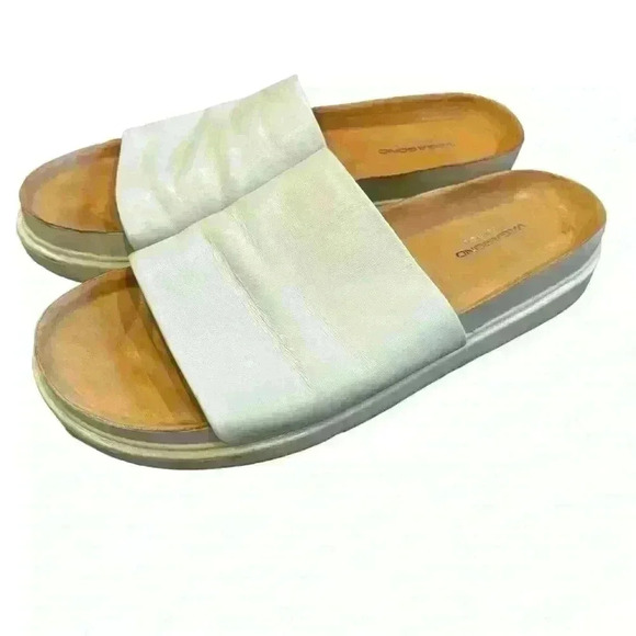 Vagabond Women’s Erin Leather Slip On Sandals Size 9 Off White Open Toes - Picture 4 of 6